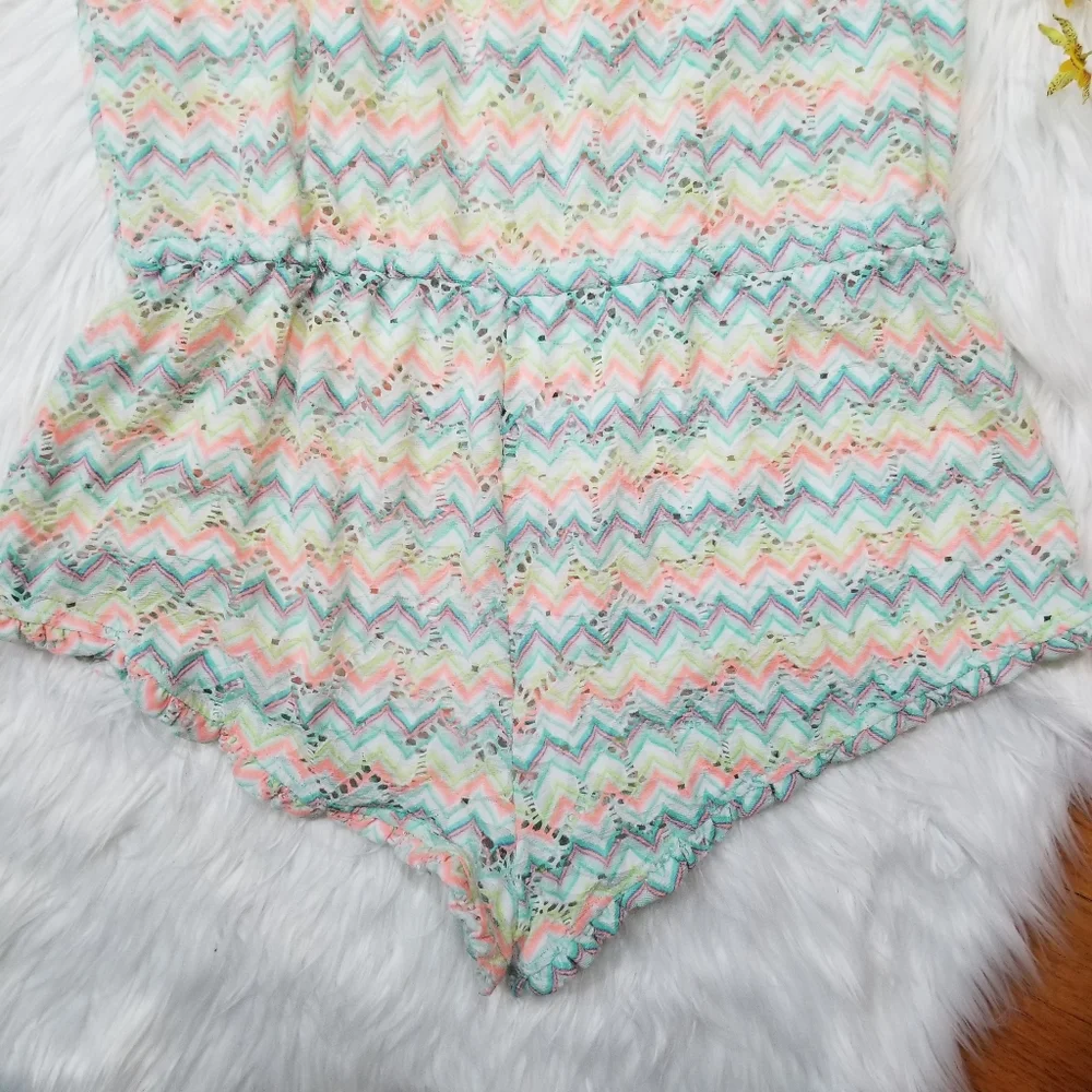 VICTORIA S' SECRET Multicolor Romper O Cover Swimsuit SIZE L/G.. - Picture 6 of 12